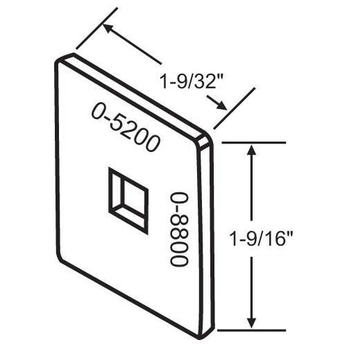 STEEL DUMMY PLATE FOR PASSIVE DOOR SWING TRIM SET