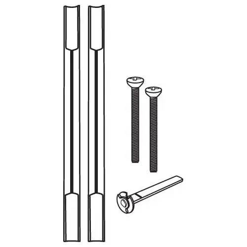 SWING DOOR TRIM KIT 2" ADAPTER KIT ANTIQUE BRASS