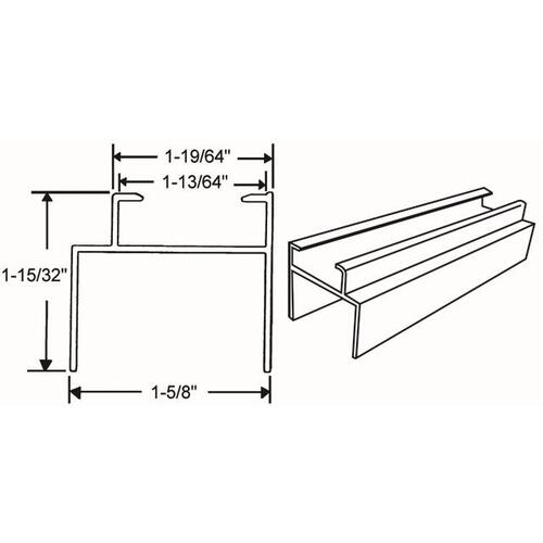 12ft LENGTH BIFOLD DOOR TRACK