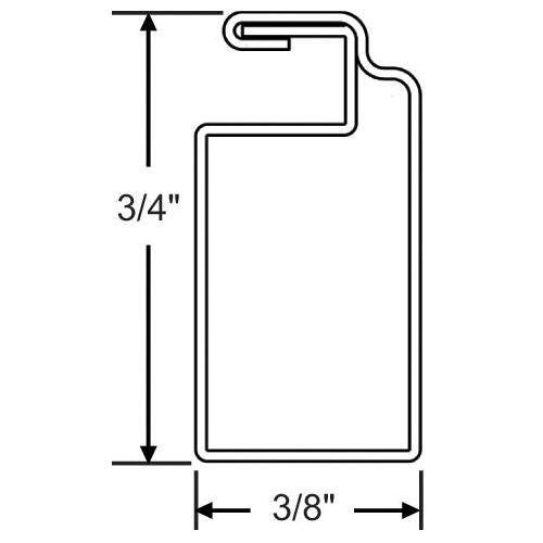 12ft 6in Screen Frame White 128 pcs