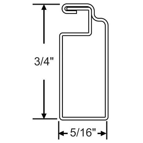 12ft 6in Screen Frame Bronze 152 pcs 5/16in x 3/4in