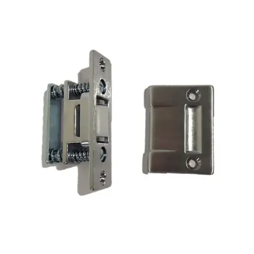 1" x 3-3/8" Roller Latch with Full Lip Strike Satin Chrome Finish