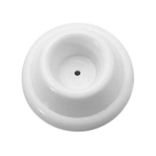 1-9/16" Concave Rubber Wall Stop White Finish