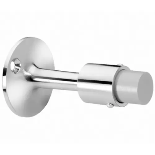 3-3/4" Wall Door Stop Bright Chrome Finish