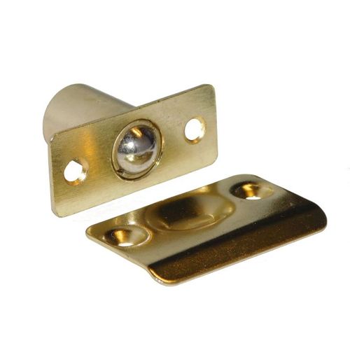 1" x 2-1/4" Ball Catch Bright Brass Finish