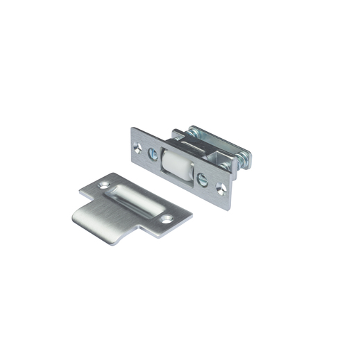 Rockwood 592 US26D Roller Latch with T Strike Satin Chrome Finish