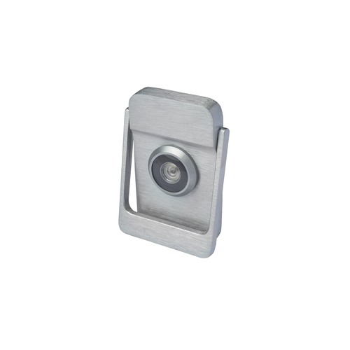 Square Modern Door Knocker Satin Chrome Finish