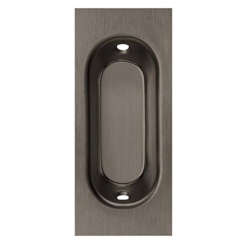 1-3/8" x 3-3/16" Rectangular Flush Pull Oil Rubbed Bronze Finish