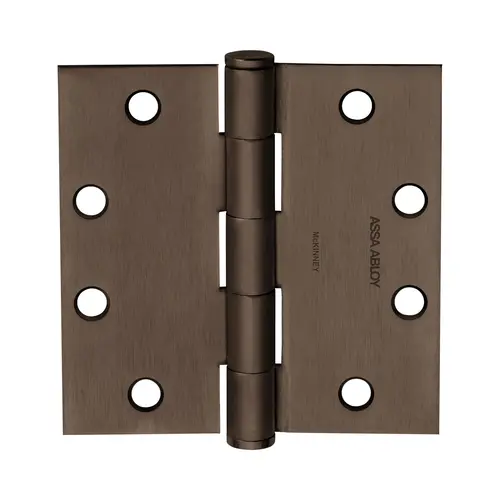 Hinge Satin Bronze Plated Blackened Satin Relieved CC