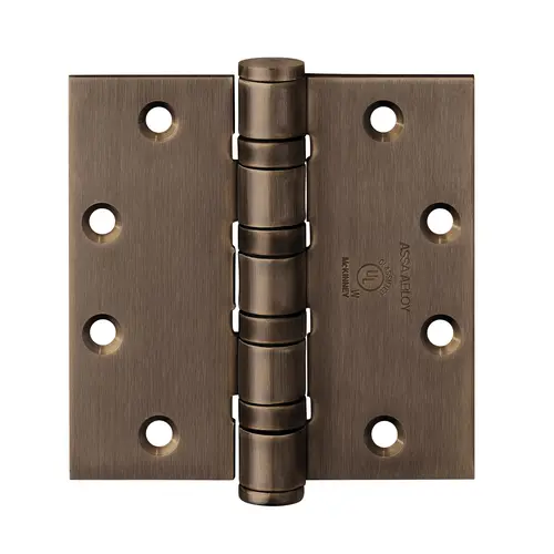 Hinge Satin Bronze Plated Blackened Satin Relieved CC