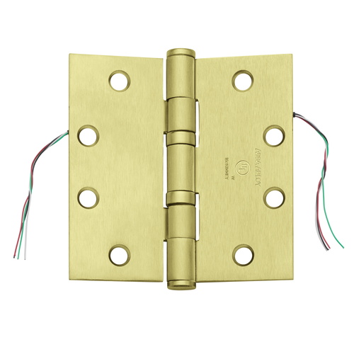 Electrified Hinge Satin Brass