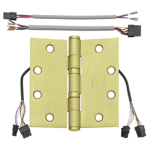 Electrified Hinge Satin Brass