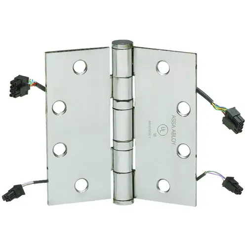 McKinney TA2714 QC12 5-Knuckle Electrified Hinge US26D Satin Chrome