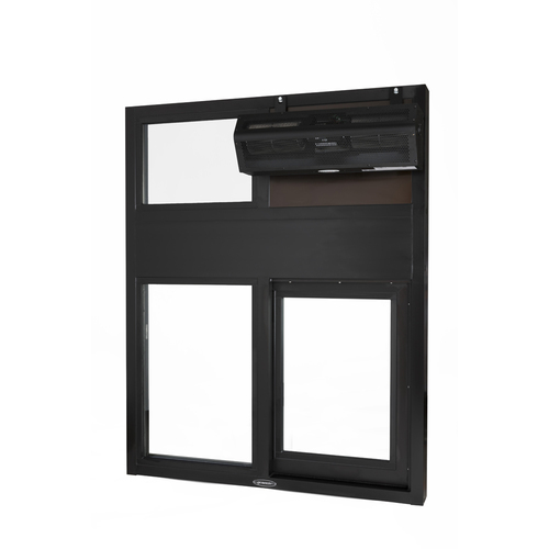 Automatic Drive-Thru Slider Window With Insulated Glass Heated Right Hand Slide Dark Bronze