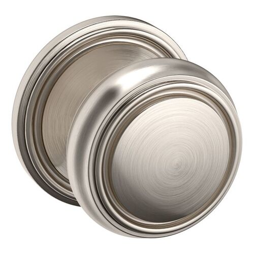 Preconfigured 5068 Knob with 5070 Rose Half Dummy Lock Lifetime Satin Nickel Finish