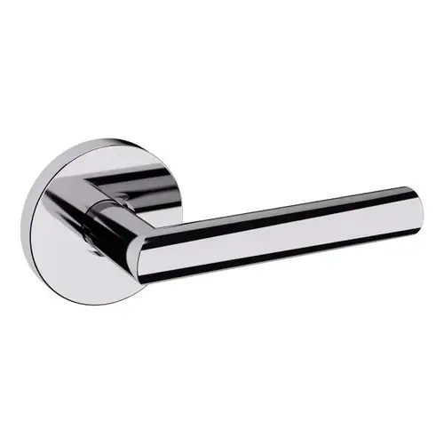 Preconfigured 5173 Lever with 5046 Rose Left Hand Half Dummy Lock Bright Chrome Finish