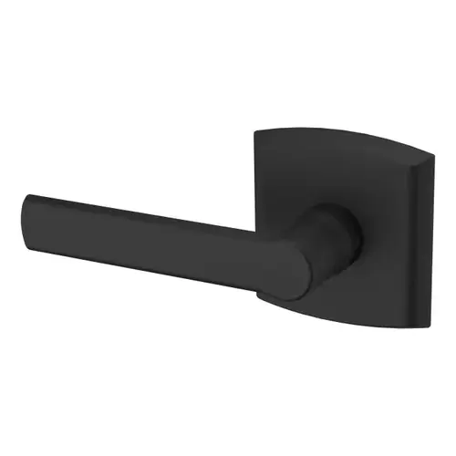 Preconfigured 5485V Soho Lever with R026 Rose Left Hand Half Dummy Lock Satin Black Finish