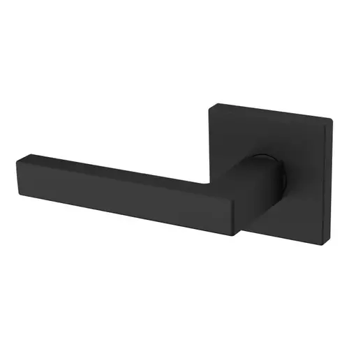 Preconfigured L023 Lever with R017 Rose Left Hand Half Dummy Lock Satin Black Finish