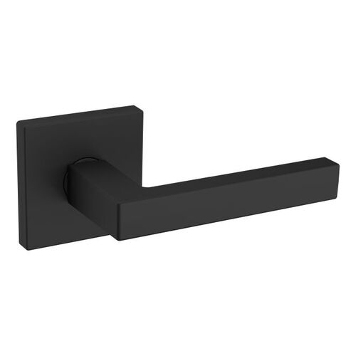 Preconfigured L023 Lever with R017 Rose Right Hand Half Dummy Lock Satin Black Finish