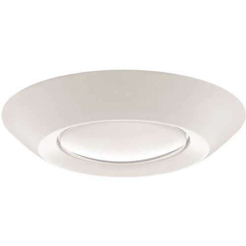 5 in./6 in. 20-Watt 3000K Soft White Integrated LED Recessed Trim Disk Light 1500 Lumen Mount into Recessed Can or J-Box