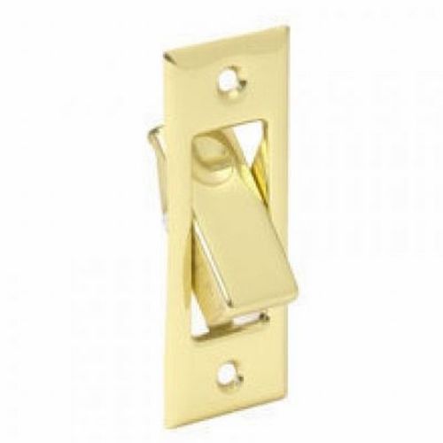 42 Pocket Door Bolt, Bright Polished Brass