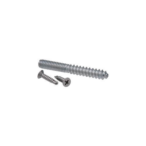 Brushed Stainless Replacement Screw Pack for Concealed Wood Mount Hand Rail Brackets - 5/16"-18 Thread