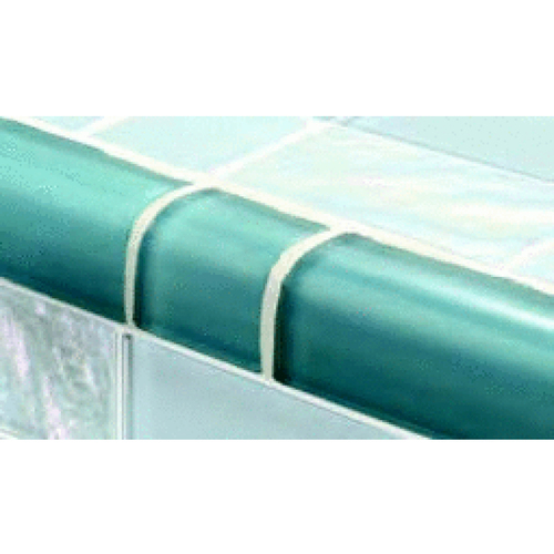 Artistry in Mosaics TRIM-GT8M4896T4 Mixed Size Twilight Glass Tile Blends Trim Turquoise Blue