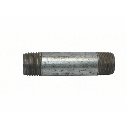 AQUALINE GPN-10-12 1" X 12" Galvanized Pipe Nipple Silver