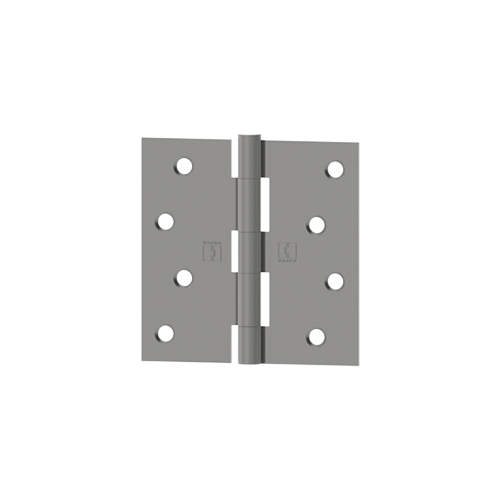 1741 3" x 3" Steel Square Corner Full Mortise Plain Bearing Residential Hinge, Prime Coat Finish