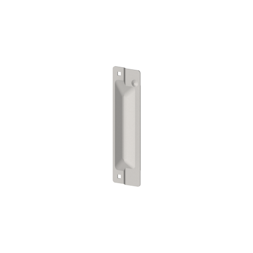 Hager 002179 340D Latch Protector Plate, Satin Stainless Steel Finish