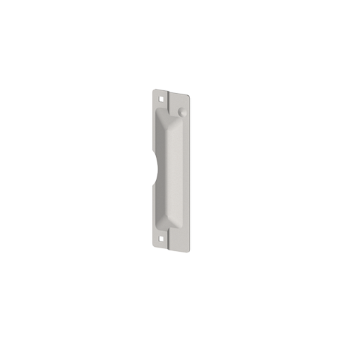 Hager 041191 341D Latch Protector Plate with Lock Cut Out, Zinc Finish