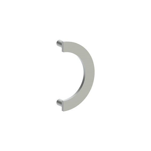 920B C Shaped Door Pull with Back to Back Mounting and 8-1/2" Center to Center Aluminum Finish Satin Anodized