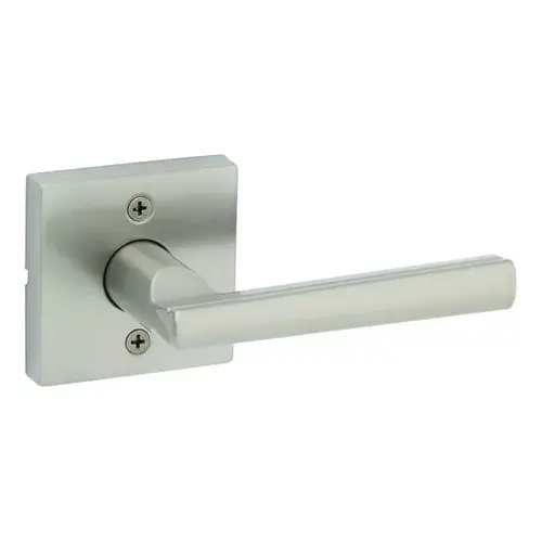 Montreal Lever with Square Rose Half Dummy Door Lock Satin Nickel Finish