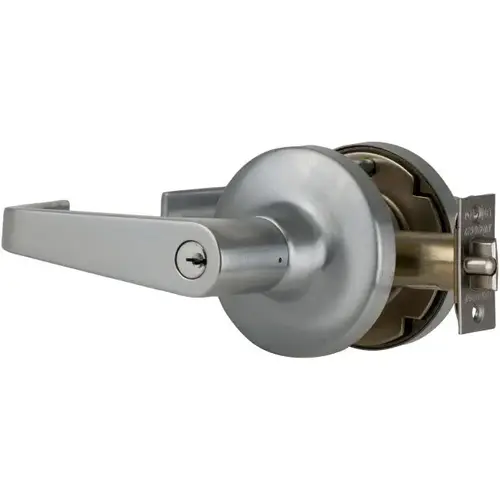 T Series Storeroom Dane Lever Lock with C Keyway 23981145 Latch 5164 Strike Satin Chrome Finish