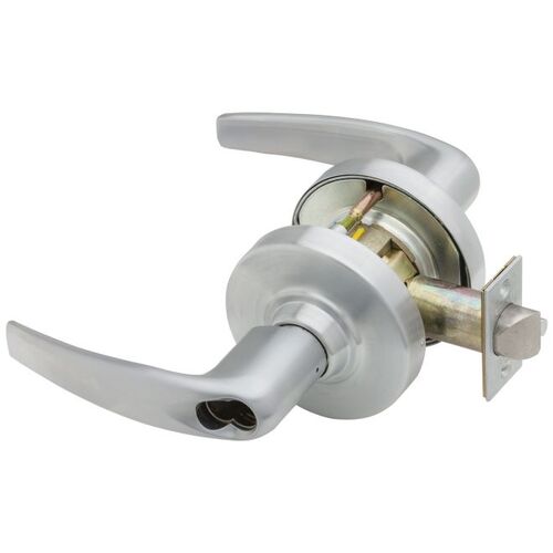 ND Series Classroom Small Format Less Core Athens with 13-247 Latch 10-025 Strike Satin Chrome Finish