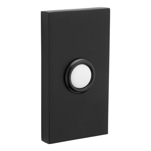 Contemporary Bell Button Satin Black Finish