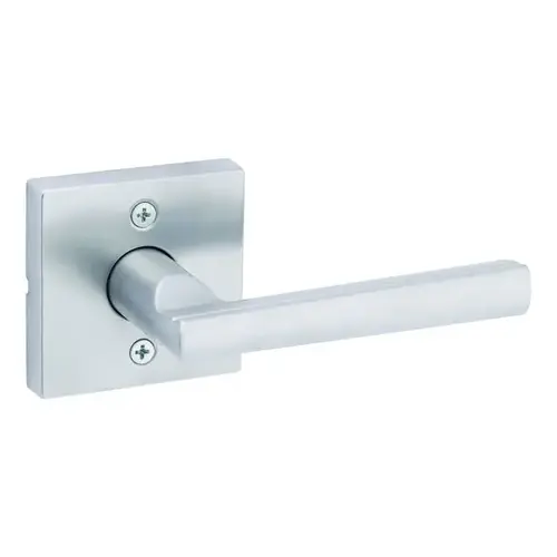 Montreal Lever with Square Rose Half Dummy Door Lock Satin Chrome Finish