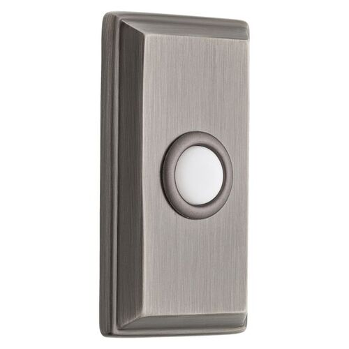 Rectangular Bell Button Matte Antique Nickel Finish