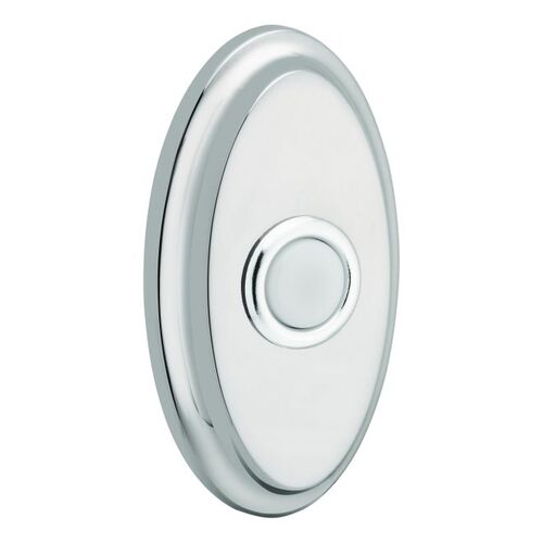 Oval Bell Button Lifetime Bright Nickel Finish