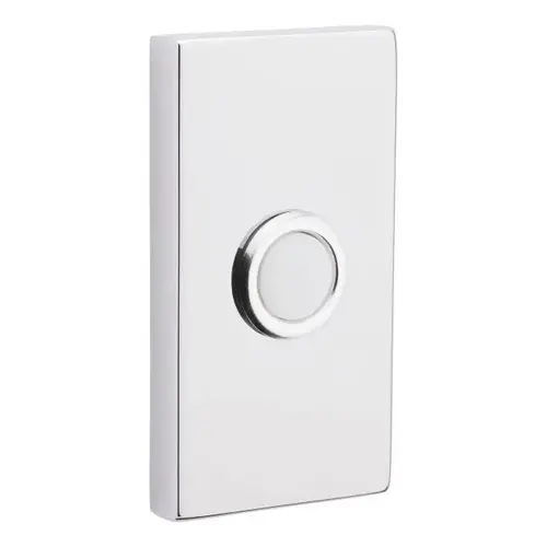 Contemporary Bell Button Bright Chrome Finish