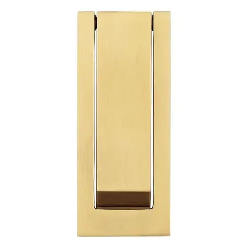 Modern Door Knocker Lifetime Satin Brass Finish