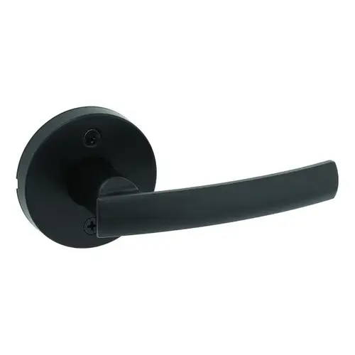 Sydney Lever with Round Rose Half Dummy Door Lock Iron Black Finish