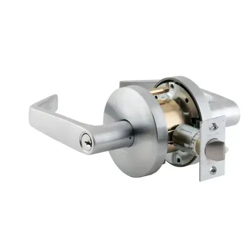 W Series Entry Dane Lever Lock C Keyway with 30197 Latch 30148 Strike Satin Chrome Finish