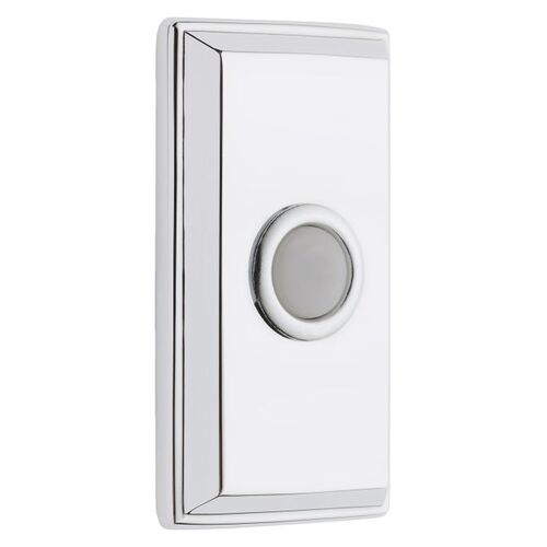 Rectangular Bell Button Bright Chrome Finish