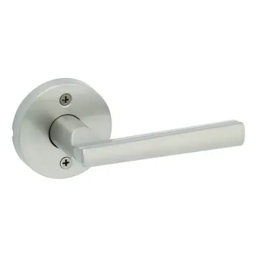 Montreal Lever with Round Rose Half Dummy Door Lock Satin Nickel Finish