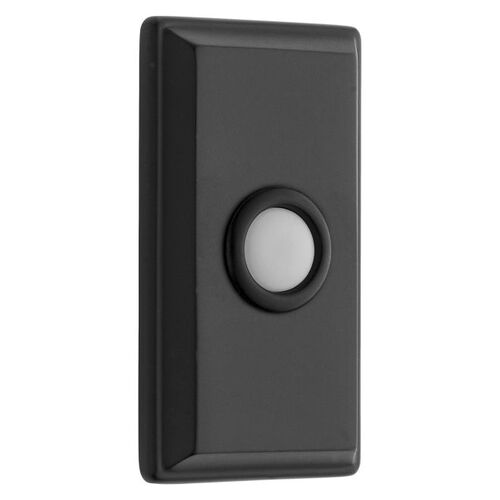 Rectangular Bell Button Satin Black Finish