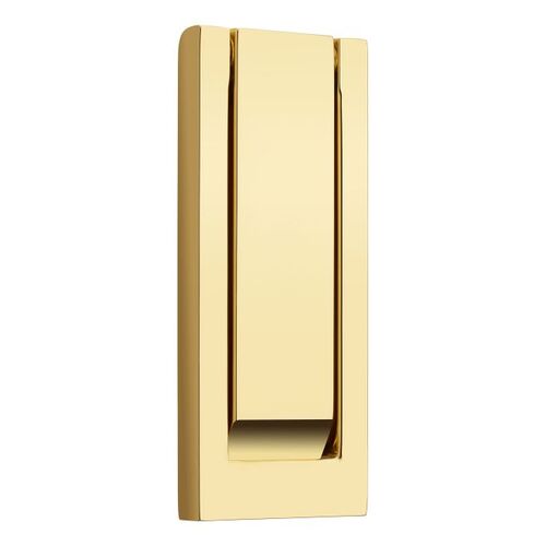 Modern Door Knocker Unlacquered Brass Finish