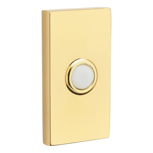 Contemporary Bell Button Unlacquered Brass Finish