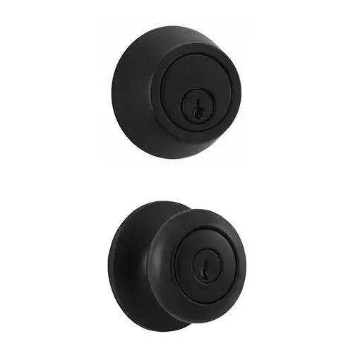 Combo Salem Keyed Entry and Single Cylinder Deadbolt Matte Black Finish