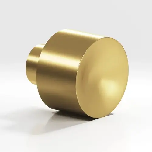 184 Series 1" Diameter Cabinet Knob Satin Brass Finish